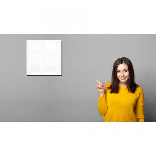 Ecaros 400 Watt wit glazen infraroodpaneel - zijaanzicht