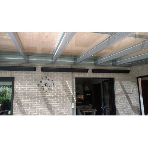ECOSUN Design Heatstrip 1000W zwart infraroodverwarmer - installatie