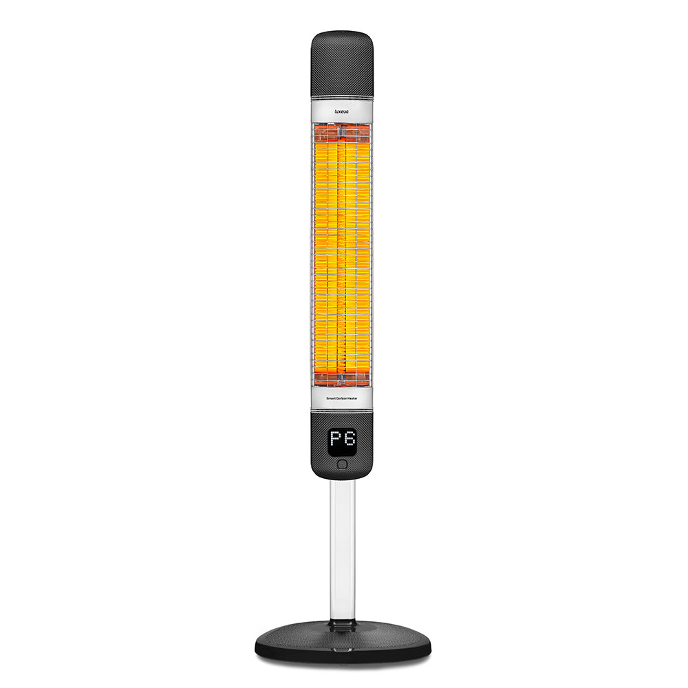 LXV Smart 2500 Watt zwart vloermodel infraroodverwarmer - achterzijde