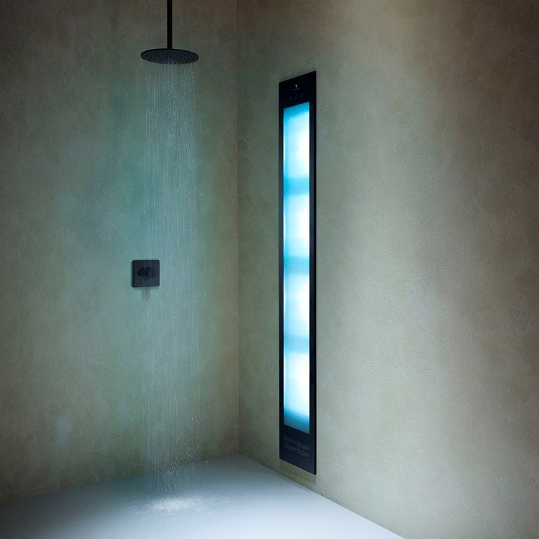 Sunshower Deluxe zwart infrarood wellnessstraler voor badkamer en sauna