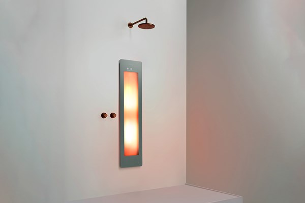 Sunshower ONE/M 2000W grijs infrarood douchepaneel voor badkamer en wellness