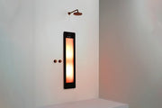 Sunshower ONE/M 2000W zwart infrarood douchepaneel voor badkamer en wellness