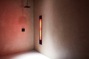 Sunshower Pure XL zwart kortgolvig infrarood douchepaneel voor badkamer en wellness