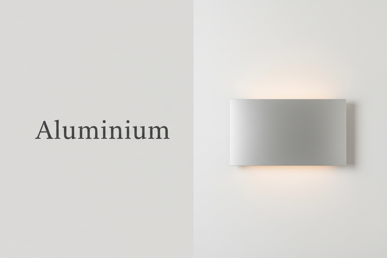 Aluminium collectiebanner