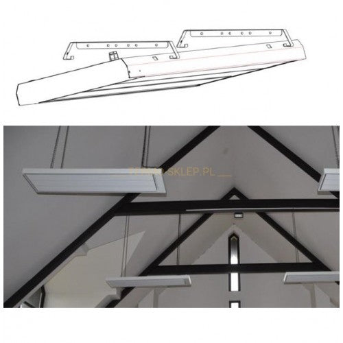 ECOSUN HEATSTRIP 3000W wit infraroodverwarmer - detail