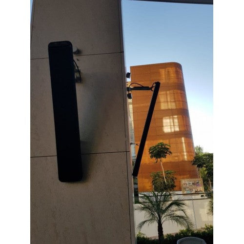 MO-EL Hot-top Black 2400W infrarood terrasstraler - zijaanzicht