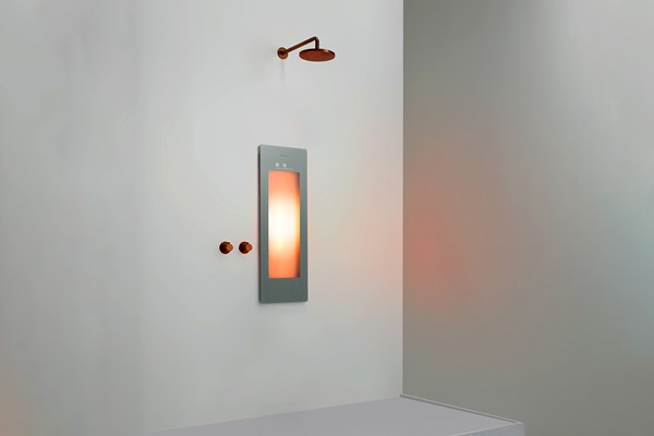 Sunshower ONE/S 1000W grijs infrarood douchepaneel voor badkamer en wellness