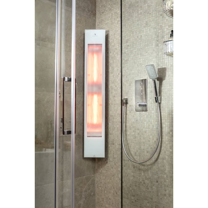 Sunshower Solo 1550W infrarood douchepaneel sfeerbeeld badkamer wellness